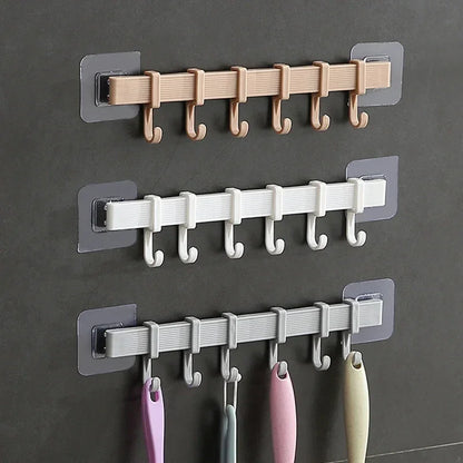 Multifunction Kitchen Storage Hook Cupboard 6 Hook Home Organizer Storage Rack Pantry Chest Tools Towels Hanger Wardrobe Rack c9f98b-b7.myshopify.com