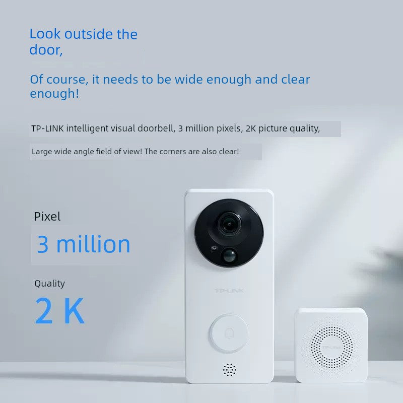 TP-LINK Visual Doorbell For Home Electronic Smart Visual Doorbell Door Video Camera Lens 2K Surveillance Camera WiFi Wireless Db52c Large Wide Angle Voice Call c9f98b-b7.myshopify.com