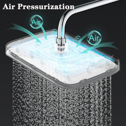 High Pressure Rainfall Shower Head | ABS Plastic Chrome Finish | Ceiling Mounted Rotatable Showerhead | Water-Saving Bathroom Accessory c9f98b-b7.myshopify.com