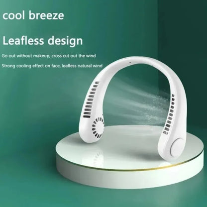 2024 1200mAh New Mini Neck Mounted Fan Portable Bladeless Neck Rechargeable Air Cooler 3 Speed Mini Summer Sports Fan Outdoor c9f98b-b7.myshopify.com