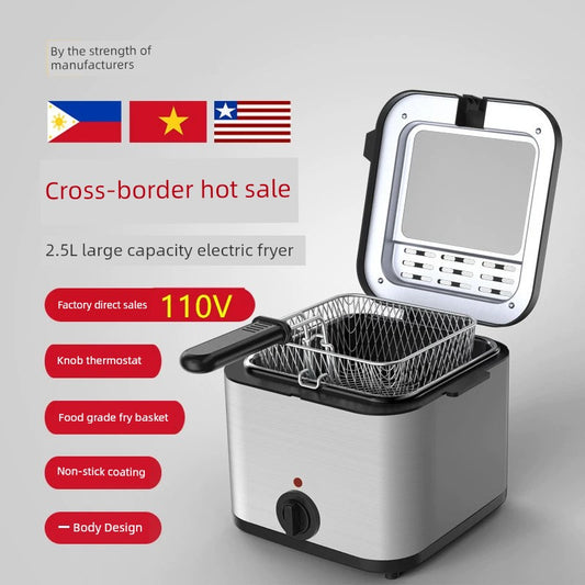 110V Deep Frying Pan Multi-Function Electric Fryer