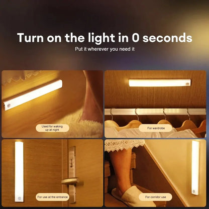 Motion Sensor LED Cabinet Light Type C Rechargeable Induction Night Light Wireless Portable Detector Lamp for Wardrobe Hallway c9f98b-b7.myshopify.com