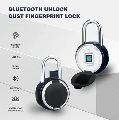 BOZZYS Tuya Smart Fingerprint Lock - Mobile Remote Access, Bluetooth Unlock, Waterproof Zinc Alloy Electronic Lock for Home Use c9f98b-b7.myshopify.com