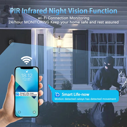 3MP Smart Life Tuya 1080P WiFi Door Bell Eye Peephole Camera c9f98b-b7.myshopify.com