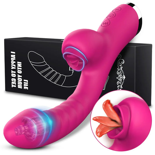 Tongue Licking Vibrator 2 In 1 Adult Women Sex Toys Dildos Vibrators Clitoris Stimulator With 20 Speeds Vibrators Sex Product c9f98b-b7.myshopify.com