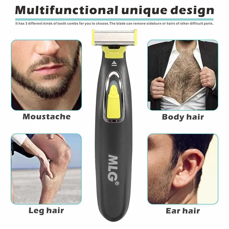 MLG Electric Shaver For Men and Women Portable Full Body Trimmer USB T Shaped Blade Razor For Beard Armpit For Washable c9f98b-b7.myshopify.com