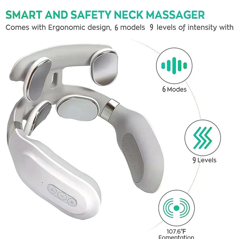 Neck Massage Machine 4 Head And Neck Protection Heating Machines Breathing Light Vibration Hot Compress Cervical Spine Machine c9f98b-b7.myshopify.com