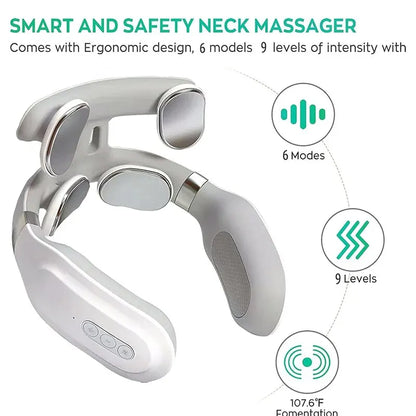 Neck Massage Machine 4 Head And Neck Protection Heating Machines Breathing Light Vibration Hot Compress Cervical Spine Machine c9f98b-b7.myshopify.com