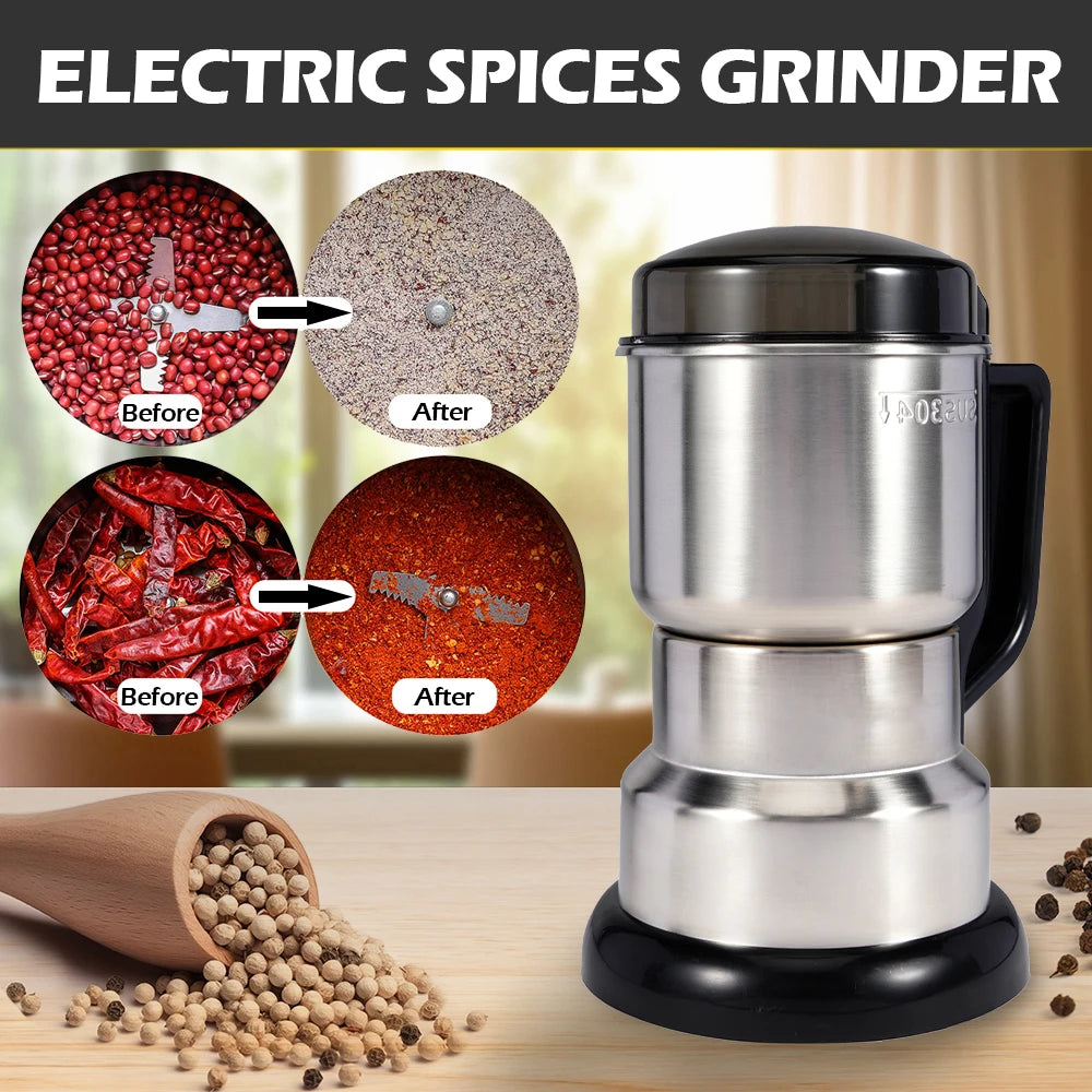 400W 304 Stainless Electric Grinder Eight Page Blade Electric Fast Grinding Multifunction Smash Machine Rice Beans Home Blender c9f98b-b7.myshopify.com