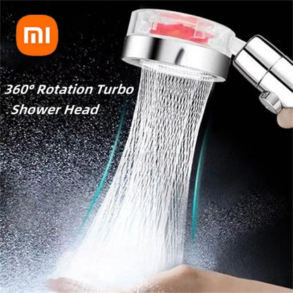 XIAOMI 360° Rotation Turbo Shower Head Handheld High Pressure Water Saving Spray Showerhead Filters Bathroom Accessories 2024 c9f98b-b7.myshopify.com