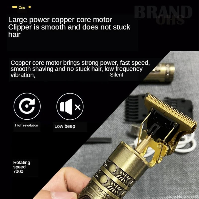 T9 Hair Clipper Repair Beard Shaving Body Hair Trimmer Clippers Electric Machine Men Haircut Machine 0mm Barber Shaver c9f98b-b7.myshopify.com