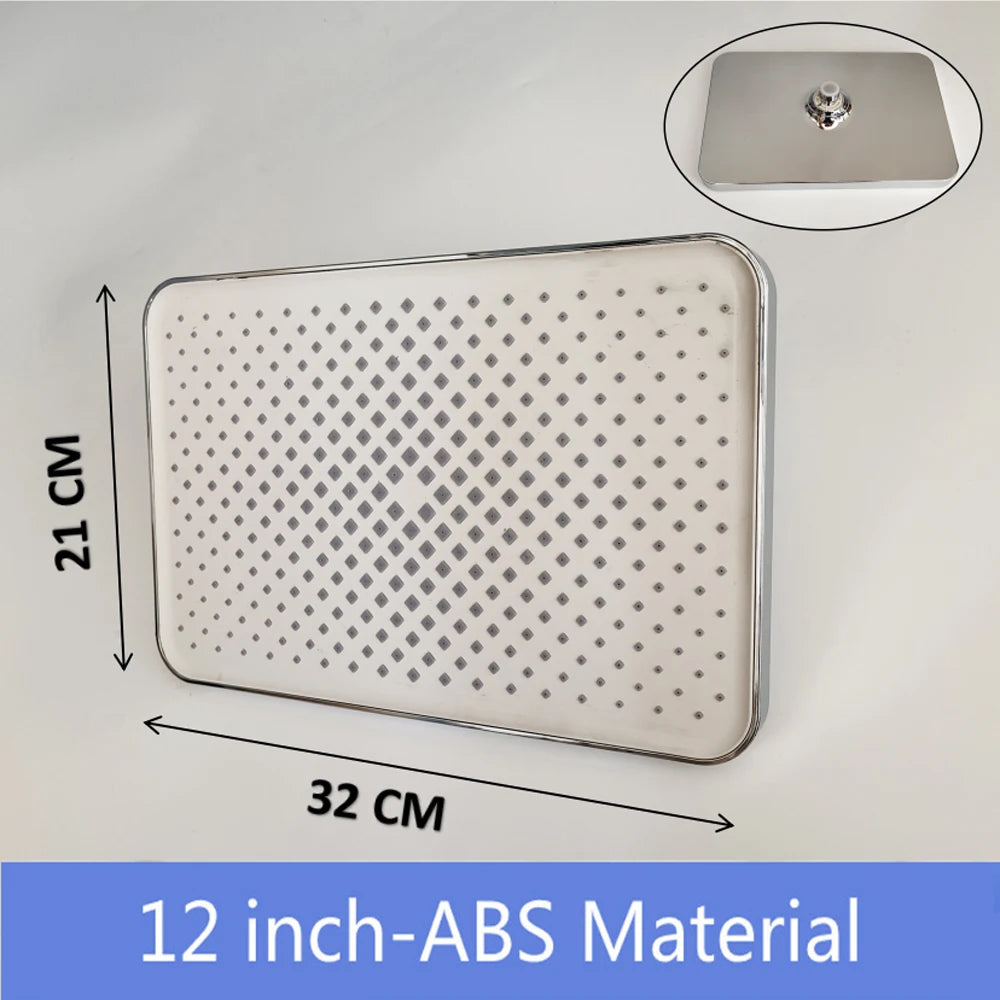 High Pressure Rainfall Shower Head | ABS Plastic Chrome Finish | Ceiling Mounted Rotatable Showerhead | Water-Saving Bathroom Accessory c9f98b-b7.myshopify.com