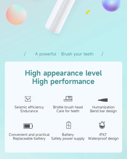 Electric Toothbrush for Adults Soft DuPont Bristle Portable Battery Endurance IPX6 Waterproof Intelligent Effective Oral Care c9f98b-b7.myshopify.com