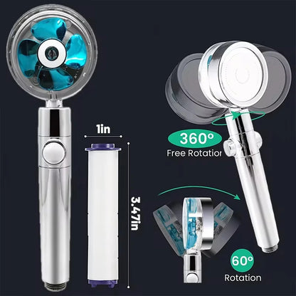 XIAOMI 360° Rotation Turbo Shower Head Handheld High Pressure Water Saving Spray Showerhead Filters Bathroom Accessories 2024 c9f98b-b7.myshopify.com