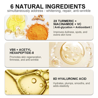 Vitamin C Face Serum Hyaluronic Acid Collagen Skincare Turmeric Pore Shrinking Brighten Glowing Serum For Women Facial Skin Care c9f98b-b7.myshopify.com