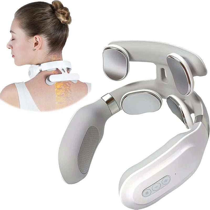 Neck Massage Machine 4 Head And Neck Protection Heating Machines Breathing Light Vibration Hot Compress Cervical Spine Machine c9f98b-b7.myshopify.com