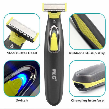 MLG Electric Shaver For Men and Women Portable Full Body Trimmer USB T Shaped Blade Razor For Beard Armpit For Washable c9f98b-b7.myshopify.com