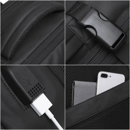 BANGE Travel Backpack Men Business Backpack School Expandable USB Bag Large Capacity 17.3 Laptop Waterproof Fashion Backpack c9f98b-b7.myshopify.com