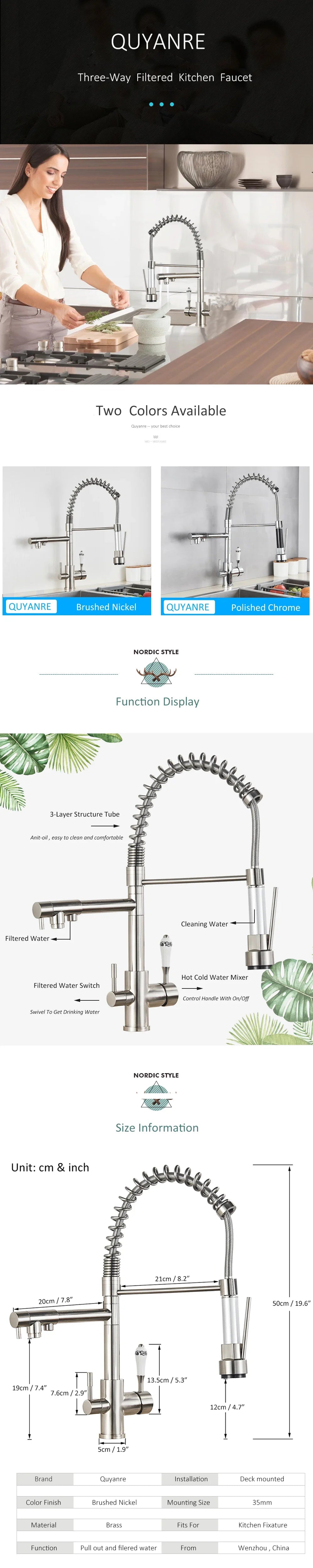 Kitchen Faucets torneira para cozinha de parede Crane For  Water Filter Tap Three Ways Sink Mixer  Faucet c9f98b-b7.myshopify.com