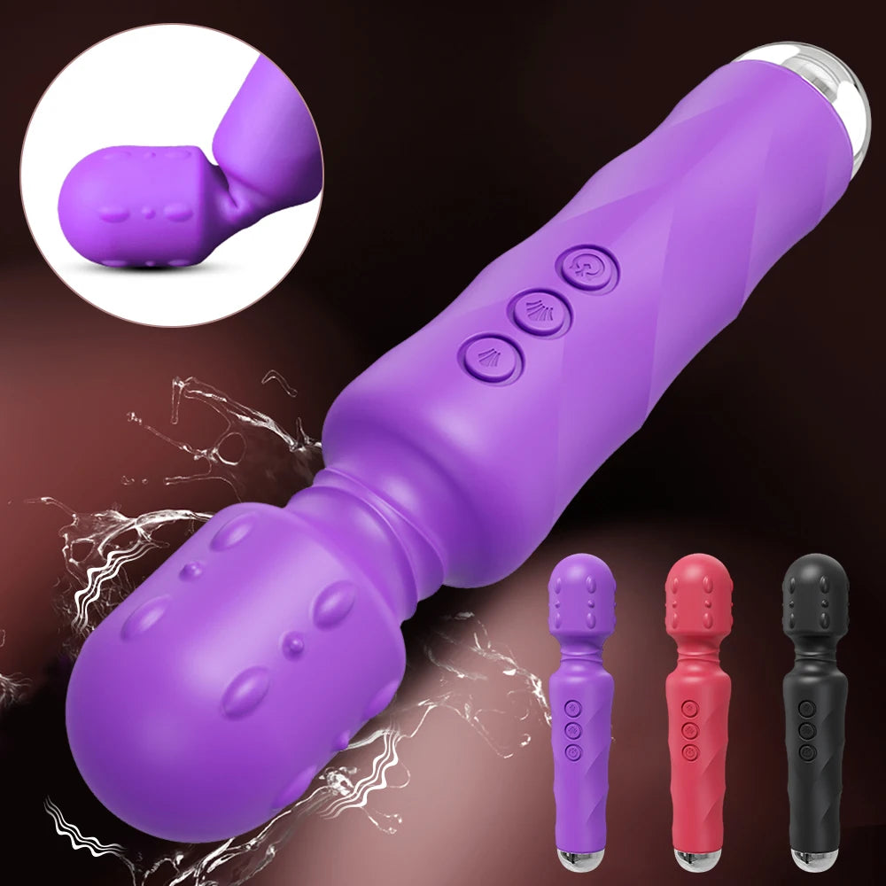 20 Speed Strong Dildo AV Vibrator for Women Vagina Clitoris Stimulator Vibrators Magic Wand Massager Erotica Sex Toys for Adults c9f98b-b7.myshopify.com