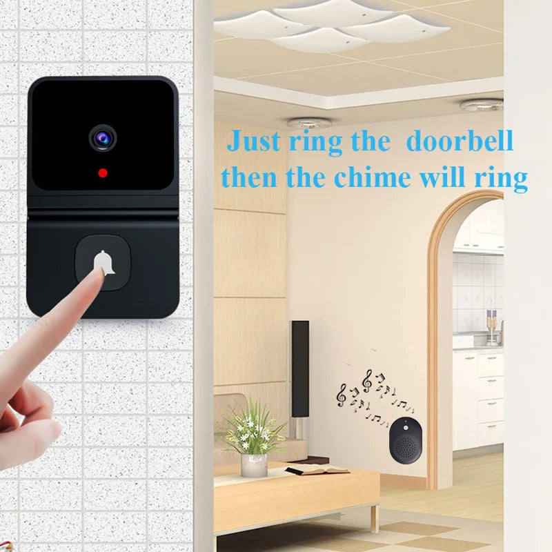 Wireless Video Doorbell with WiFi, HD Camera, Night Vision, Video Intercom, Voice Change, and Home Monitor for Phone Integration c9f98b-b7.myshopify.com