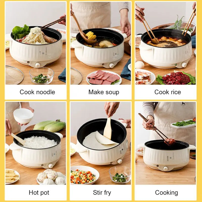 220V Multi Cookers Single/Double Layer Electric Pot 1-2 People Household Non-stick Pan Hot Pot Rice Cooker Cooking Appliances c9f98b-b7.myshopify.com