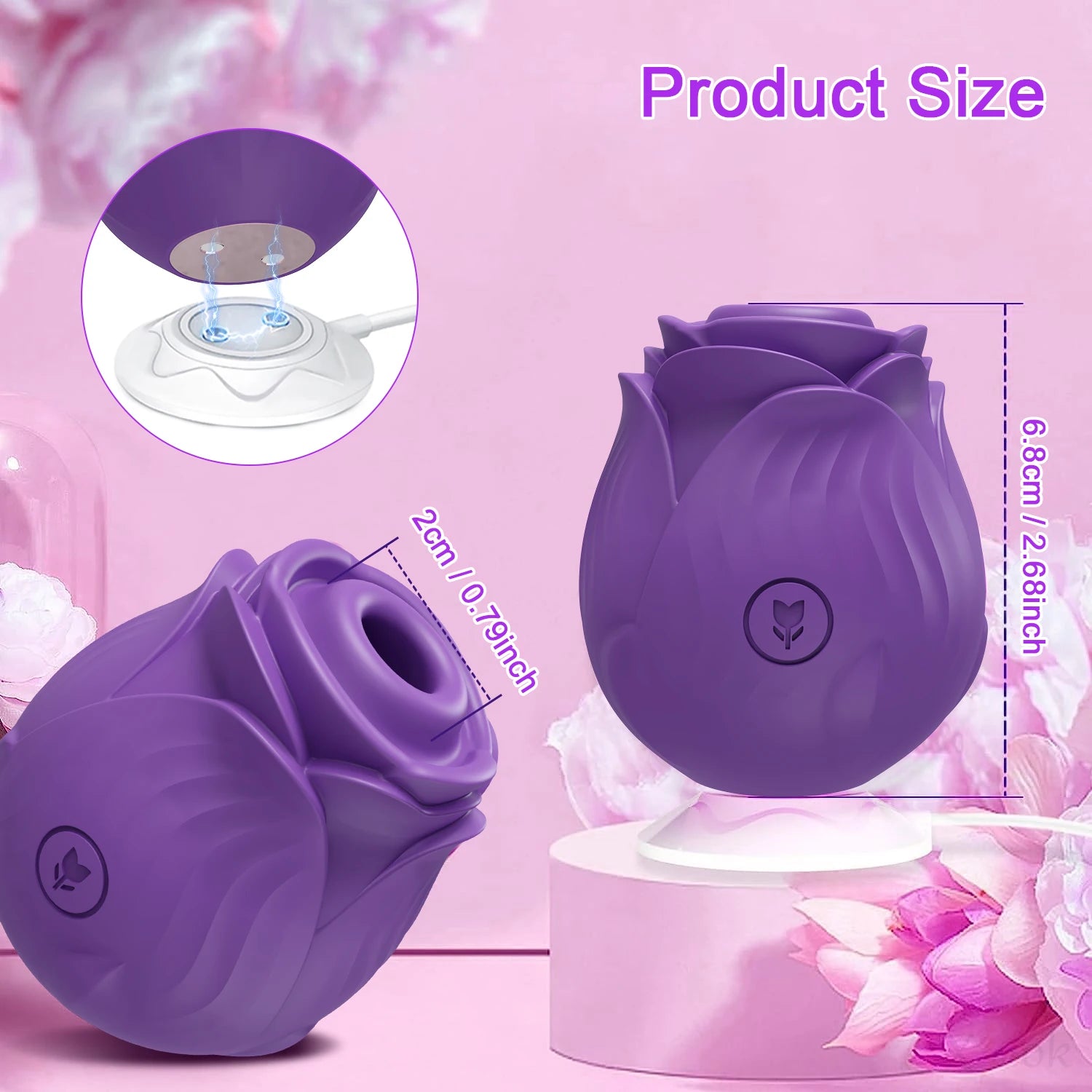 Rose-Sucking Vibrator for Women - Clitoral Vacuum Stimulator &amp; Nipple Massager c9f98b-b7.myshopify.com