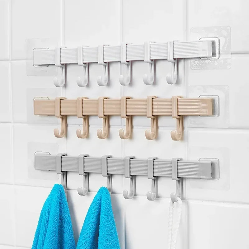 Multifunction Kitchen Storage Hook Cupboard 6 Hook Home Organizer Storage Rack Pantry Chest Tools Towels Hanger Wardrobe Rack c9f98b-b7.myshopify.com