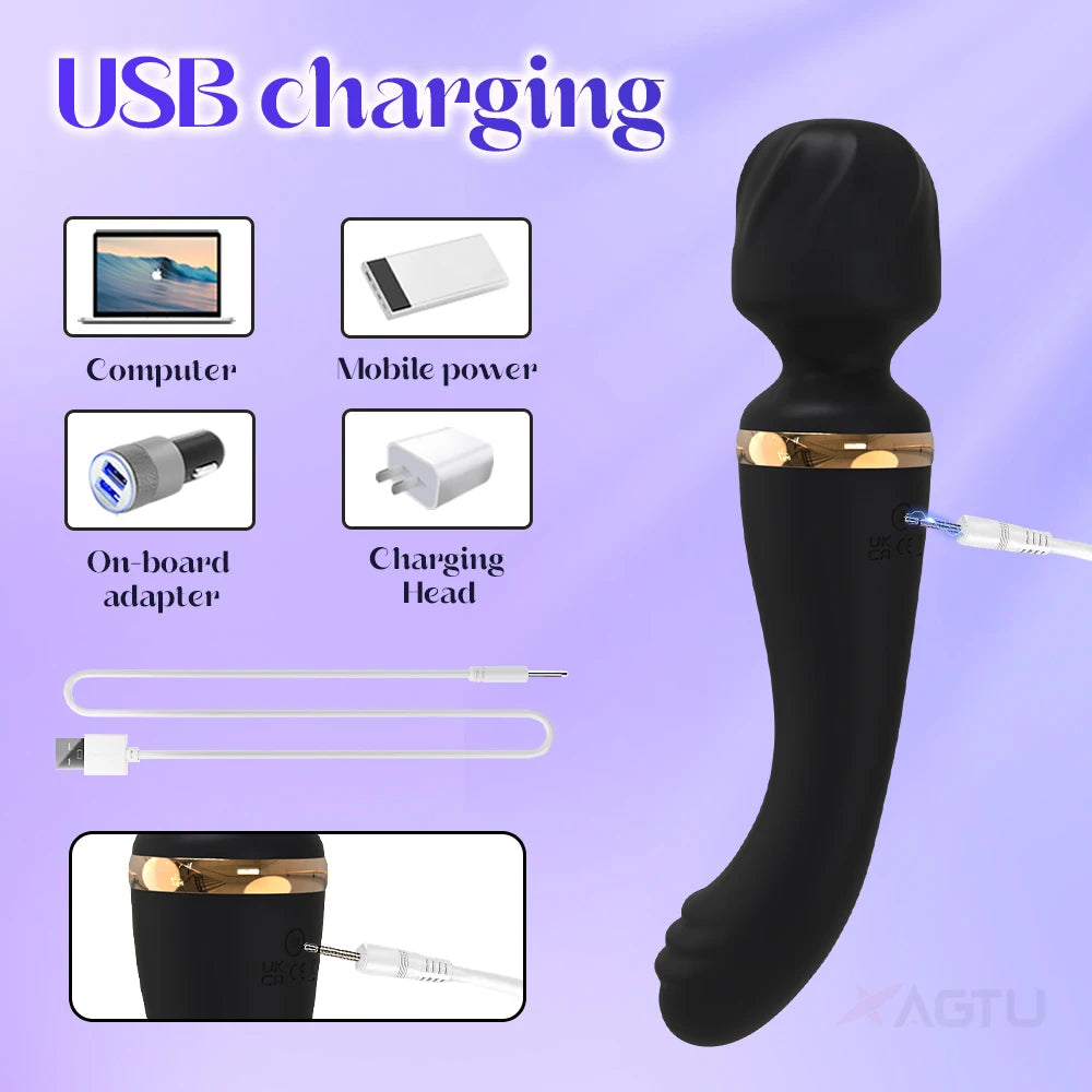 20 Speeds Powerful Dildo Vibrator Female AV Massager Wand G Spot Clitoris for Women Stimulator Adult Sex Toys Masturbator c9f98b-b7.myshopify.com