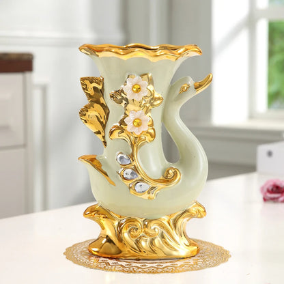 Modern Minimalist Home Living Room Entrance Gold Glass Vase Light Luxury Wind Desktop Flower Container Decorations Ornaments c9f98b-b7.myshopify.com