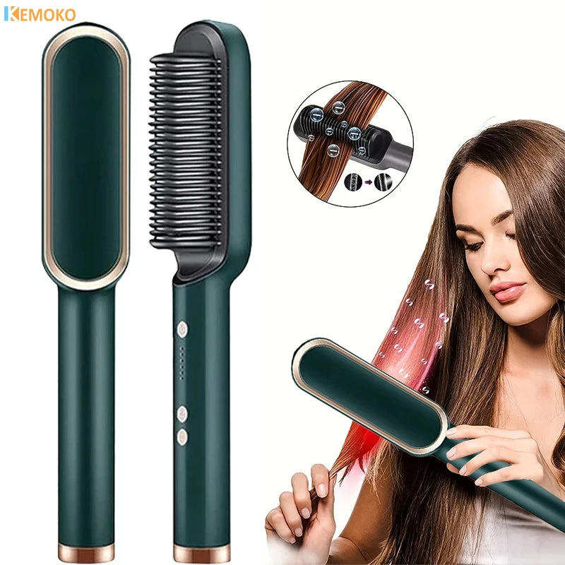 3-in-1 Straightening Comb Heated Hair Brush,Hair Straightener Brush Negative Ion Styling Comb Hair Styling Tool c9f98b-b7.myshopify.com