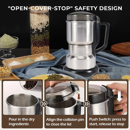 High Power Electric Coffee Grinder Kitchen Cereal Nuts Beans Spices Grains Grinder Machine Multifunctional Home Coffee Grinder c9f98b-b7.myshopify.com