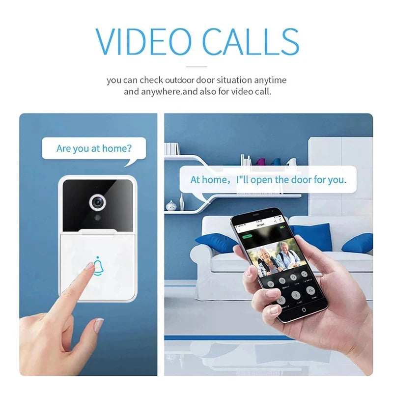 JETTING Wireless Video Doorbell with HD Camera, 2-Way Audio, Night Vision, Motion Detection, and Door Chime c9f98b-b7.myshopify.com