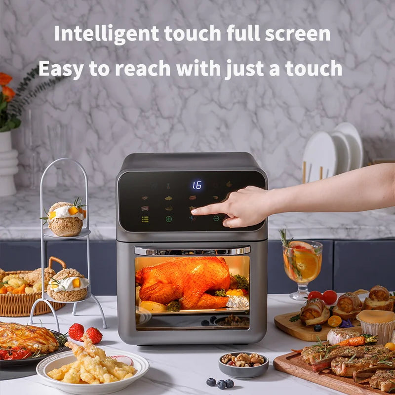 10L Large Capacity Electric Air Fryers Oil-free Automatic Household Kitchen 360°Baking Convection Oven Deep Fryer without Oil c9f98b-b7.myshopify.com