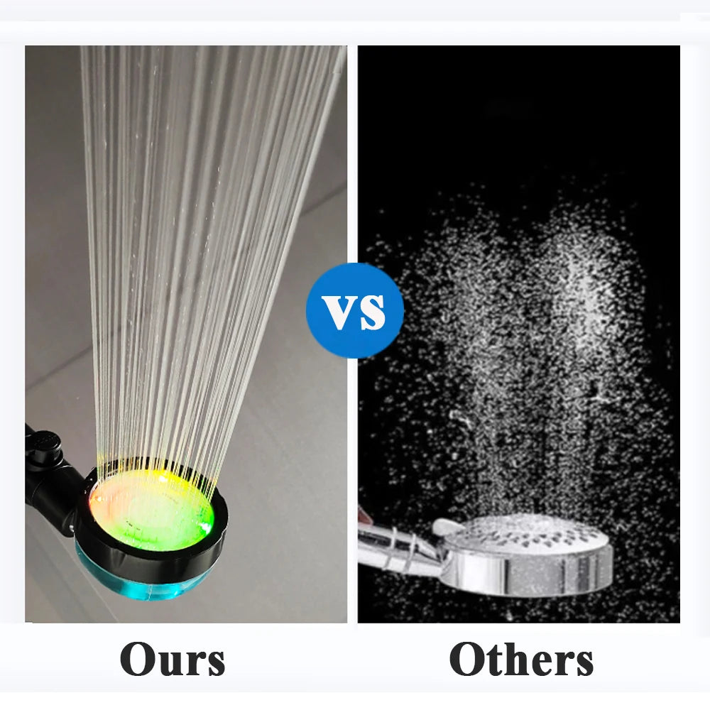 LED Digital Temperature Display Shower Head Temperature Control Colorful Fan Spray Nozzle High Pressure Rainfall Bathroom Shower c9f98b-b7.myshopify.com