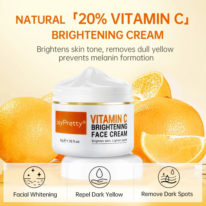 JoyPretty Vitamin C for Face Whitening Dark Spots Removal Cream Skincare Kits Eye Lightening Moisturizing Facial Serum Skin Care c9f98b-b7.myshopify.com