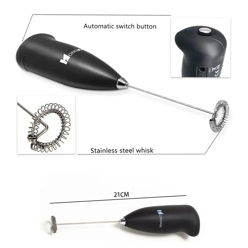 Handheld Milk Frother & Foamer - Portable Coffee Maker, Egg Beater, Chocolate & Cappuccino Stirrer, Mini Blender & Kitchen Whisk Tool c9f98b-b7.myshopify.com