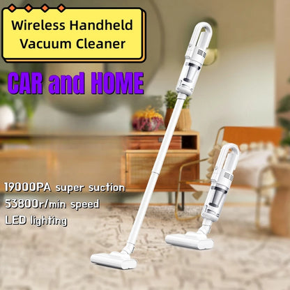 19000Pa Wireless Handheld Vacuum Cleaner - Powerful Portable Cleaning Machine with Metal Strainer for Home and Car c9f98b-b7.myshopify.com