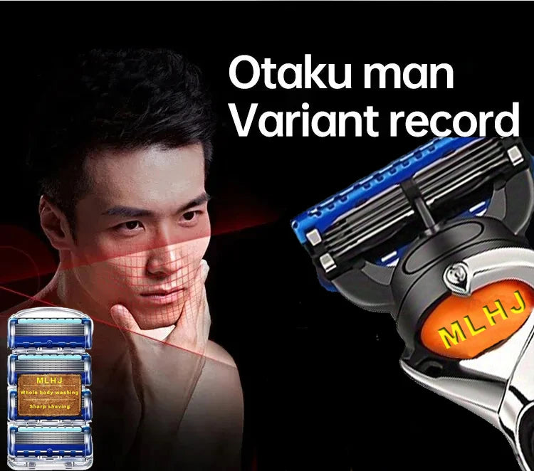 New five-layer Razor Blades Replacement Vintage Wet Safety Skin Protection Classic Razor for Men's Shavers Shaving &Womens Hair c9f98b-b7.myshopify.com