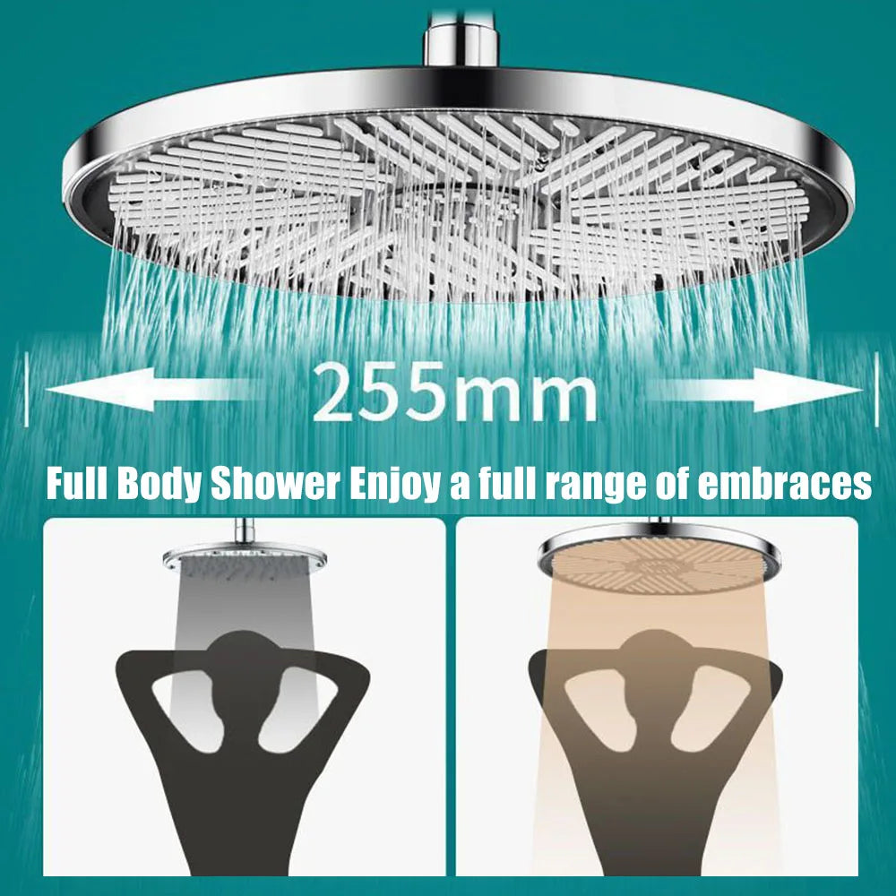 10inch Big Panel Rainfall Shower Head,High Pressure Shower Head,Water Saving,Top Rain Shower Faucet Bathroom Accessories c9f98b-b7.myshopify.com