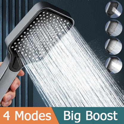 High Pressure Rainfall Shower Head | ABS Plastic Chrome Finish | Ceiling Mounted Rotatable Showerhead | Water-Saving Bathroom Accessory c9f98b-b7.myshopify.com