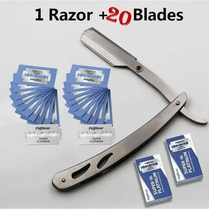 Men Professional Barber Razor Manual Shaver Straight Edge Stainless Steel Shaver Folding Shaving Shave With Blade c9f98b-b7.myshopify.com