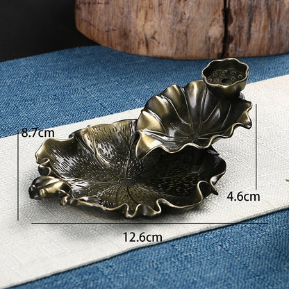 Backflow Incense Holder Leaf Incense Burner Home Decor Aromatherapy Ornament Incense Stick with Backflow Incense Stick c9f98b-b7.myshopify.com