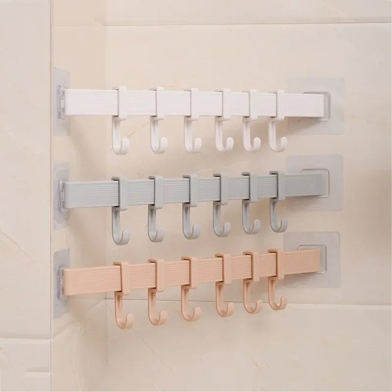 Multifunction Kitchen Storage Hook Cupboard 6 Hook Home Organizer Storage Rack Pantry Chest Tools Towels Hanger Wardrobe Rack c9f98b-b7.myshopify.com