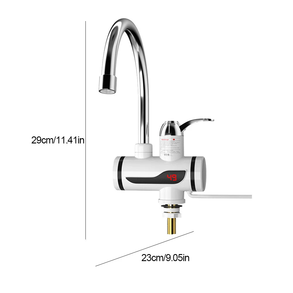 Electric Instant Heating Faucet 3000W Fast Heating Tap Temperature Adjustable Hot Water Faucet Digital Kitchen Bathroom Supplies c9f98b-b7.myshopify.com